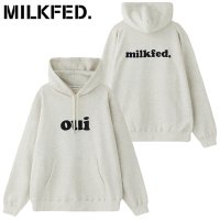 MILK FED/ミルクフェド MILKFED. OUI SWEAT HOODIE RED [103244012017]/507731047