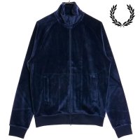 FRED PERRY/フレッドペリー FRED PERRY VELOUR TRACK JACKET DARK－CARBON [J8555－395]/507731107