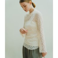 WHYTO/ホワイト whyto. 「WHYTO./ホワイト」FLARESLEEVESLACEBLOUSE/507731551