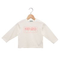 KENZO/ケンゾー KENZO Tシャツ カットソー 子供服 ロングTシャツ ホワイト ピンク ガールズ KENZO K60489 12P/507731913