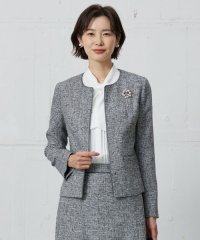 J.PRESS LADIES/【セットアップ対応】Light Tweed ノーカラー ジャケット/507732043