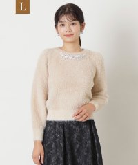 TO BE CHIC(L SIZE)/【L】フェザーモール プルオーバーニット/507716621