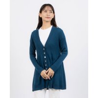 BRODIAEA/ブローディア BRODIAEA 編地切り替えロングカーディガン/507729032