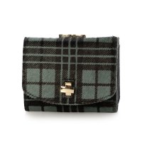 perche/ペルケ perche ハラコタイプチェック柄3つ折り財布/507729291