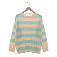EGLANTINE/エグランティーヌ EGLANTINE ヤク ボーダーニットプルオーバー/507730964