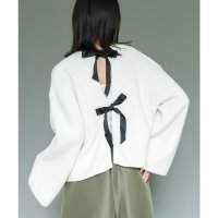 mili an deni/ミリアンデニ mili an deni バックリボンクルーネックニットプルオーバー/507734641