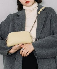 BEAURE/ビュレ Beau're トリプルファスナー ミニポシェット ポーチ 斜めがけ ショルダーバッグ クラッチバッグ ポケット 本革 牛革 Bー24310/507735007