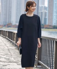 JIYU-KU(LARGE SIZE)/【カタログ掲載・洗える】パールディティールニット ワンピース/507735060
