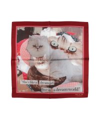 PAUL & JOE ACCESSORIES/ポールアンドジョー PAUL&JOE 【WEB限定】シルクツイル プリントスカーフ 猫 /506865671