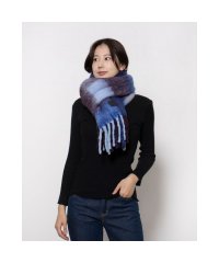 FURLA/ウール混 カラーブロックボリュームマフラー／40cm幅/506865675