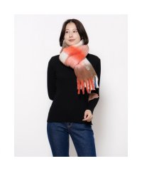 FURLA/ウール混 カラーブロックボリュームマフラー／40cm幅/506865675