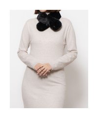 FURLA/ FakeFur Muffle フェイクファープチマフラー リボン 無地／洗える/506865687