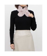 FURLA/ FakeFur Muffle フェイクファープチマフラー リボン 無地／洗える/506865687