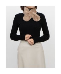 FURLA/ FakeFur Muffle フェイクファープチマフラー リボン 無地／洗える/506865687