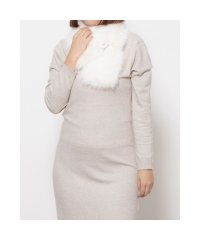 FURLA/【WEB限定】FakeFur Muffler ベルト付きフェイクファーマフラー ティペット アーチロゴチャーム プレゼント ギフト クリスマス/506865690