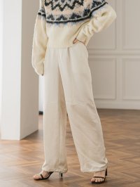 Droite Lautreamont/ドロワット ロートレアモン Droite lautreamont LAPダブルサテンパンツ≪洗濯機で洗える≫/507575256