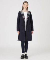 BLUE LABEL CRESTBRIDGE/クレストブリッジチェックリバーシブルダンボールコーディガン/507628560