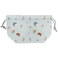 cinemacollection/シネマコレクション cinemacollection ランチ巾着 お弁当きんちゃくポーチ わんだらけフェイス ミントイン 新学期準備 女の子 グッズ/507735948