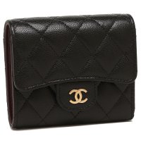 CHANEL/シャネル CHANEL 三つ折り財布 マトラッセ コンパクトウォレット ブラック レディース CHANEL AP0229 B10583 C3906/507736130