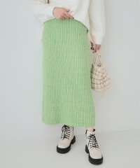 SHOO・LA・RUE Cutie Blonde/【セットアップ可】リブ編みの縦ラインですっきり見え ニットナロースカート/507736913