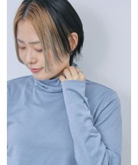 Samansa Mos2 blue/【帯電防止】タートルネックプルオーバー/507737115
