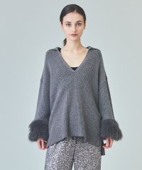 GRACE CONTINENTAL/フェザースリーブニットトップ/507737292