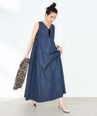 Rie Miller/【RM denim】ロング丈テンセルデニムワンピース/507714375