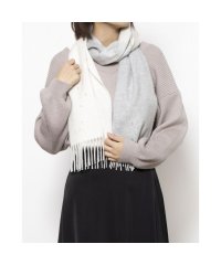 FURLA/カシミヤ波付 ラメチェックラインストーンマフラー／30cm幅/506865676