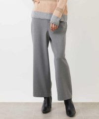 MICHEL KLEIN/［定番人気/新色追加］裏起毛ワイドクロップドパンツ(機能素材)/507586417
