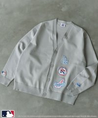 coen/MLB別注　ワッペンVネックカーディガン/507596035