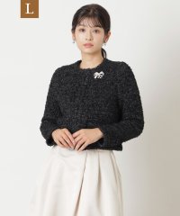 TO BE CHIC(L SIZE)/【L】コットンニットツイード カーディガン/507716618