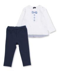 BeBe/蝶ネクタイプリント長袖Tシャツ+パンツセット(80~90cm)/507724898