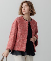 NIJYUSANKU（SMALL SIZE）/GIOLICA ノーカラー ツイード ジャケット/507726215