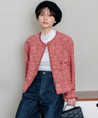 NIJYUSANKU（LARGE SIZE）/【滝沢眞規子さん着用】GIOLICA ボタン ツイード ジャケット/507726216