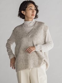 la.f…(Lsize)/ラ エフ エルサイズ la.f…(Lsize) 【大きいサイズ】モヘアスパンコールニット≪手洗い可能≫/507740146