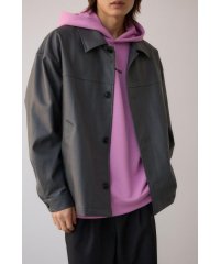 AZUL by moussy/フェイクレザーコーチジャケット/507740610