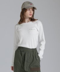 AVIREX/DOODLE PRINT HONEYCOMB WAFFLE LONG SLEEVE T－SHIRT/ダブルプリントハニカムワッフル/507740644