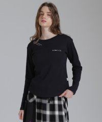 AVIREX/DOODLE PRINT HONEYCOMB WAFFLE LONG SLEEVE T－SHIRT/ダブルプリントハニカムワッフル/507740644