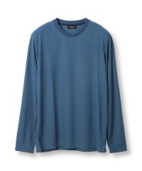 Men's Bigi/シルケット加工 変形千鳥柄リンクスカットソー/507740991