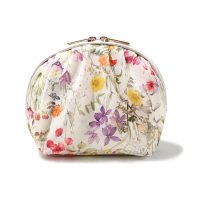 exrevo/エクレボ exrevo ポーチ 大きめ シフォン かわいい マチ 自立 花柄 春夏 大容量 機能的 ナプキン 化粧ポーチ 大人可愛い 仕切り/507741178