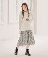 CHOCOA/チョコア CHOCOA チュール切替ギンガムチェックロングスカート【マタニティ服／産前産後】/507741179