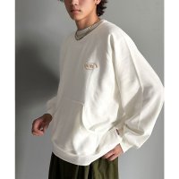 Classical Elf/クラシカルエルフ Classical Elf 《Javaジャバコラボ》洗練されたカジュアルスタイルに。裏起毛ワンポイント胸元刺繍ラグランスウェット/507741386