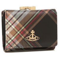 Vivienne Westwood/ヴィヴィアン ウエストウッド Vivienne Westwood 三つ折り財布 ダービー がま口 ブラウン ブラック レディース VIVIENNE WESTWO/507741641