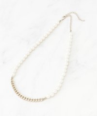 SunaUna/【セレモニーにも！】チェーン＆プラスチックパールショートネックレス/507741884
