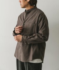 URBAN RESEARCH DOORS/両面起毛ネルバンドカラーシャツ/507741930