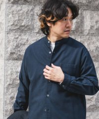 URBAN RESEARCH DOORS/両面起毛ネルバンドカラーシャツ/507741930