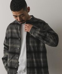 URBAN RESEARCH DOORS/両面起毛ネルバンドカラーシャツ/507741930