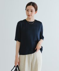 URBAN RESEARCH/ハーフスリーブサテンブラウス/507742012