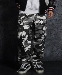 1111clothing/ワンフォークロージング 1111clothing カモフラ / ペイズリー ワイドカーゴパンツ/505586495