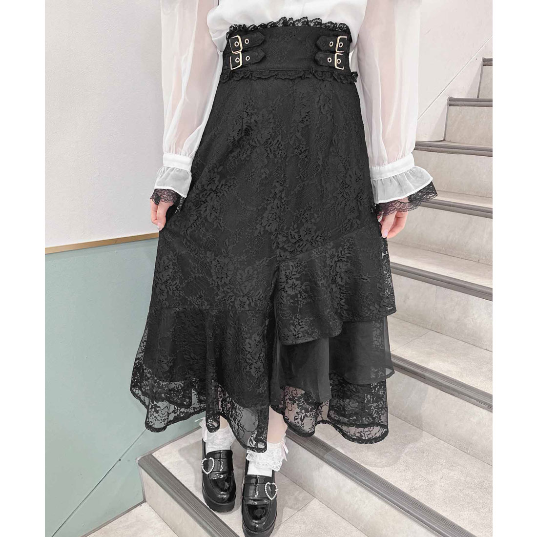 セール 20%OFF】ロジータ ROJITA 総レースアシメティアード